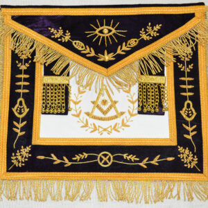 Masonic Grand Lodge Past Master Apron Purple